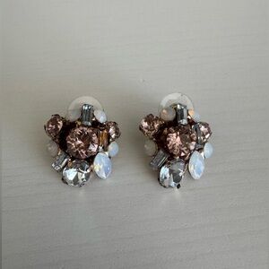 Elegant Crystal Cluster Earrings